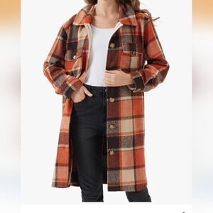 Plaid Button-Down Women's Shacket